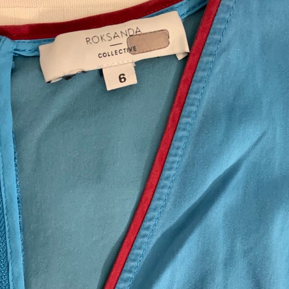 Roksanda Women's Blue Midi Dress size 6 - Picture 6 of 8